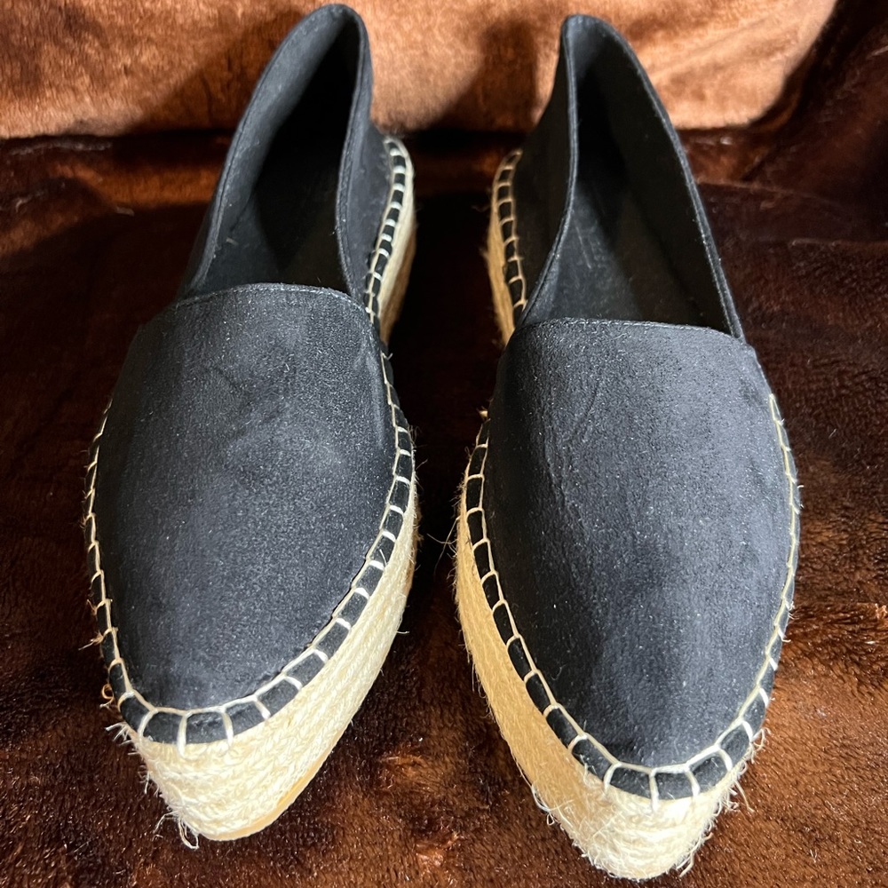 Asos Joyous Pointed Toe Platform Espadrilles Black - image 4